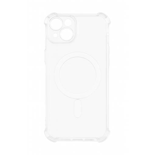 Foto - MagSafe silikónový kryt pre iPhone 14 Plus - Priehľadný