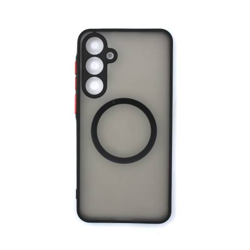 Foto - Silikónový kryt s magnetickým krúžkom pre Samsung Galaxy A34 - Čierny