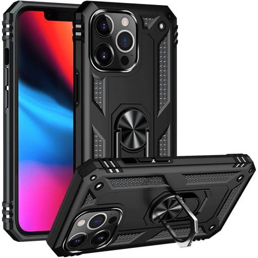 Foto - Armor silikónový kryt pre iPhone 13 Pro - Čierny