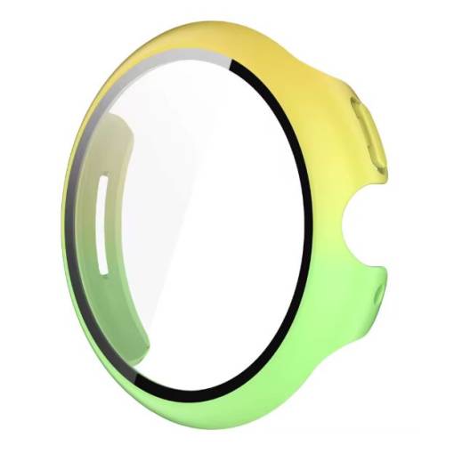 Foto - Silikónový kryt pre Google Pixel Watch 3, 45 mm - Zeleno žltý