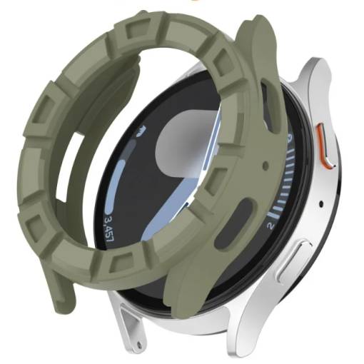 Foto - Silikónový rámček pre Samsung Galaxy Watch 7, 44 mm - Zelený