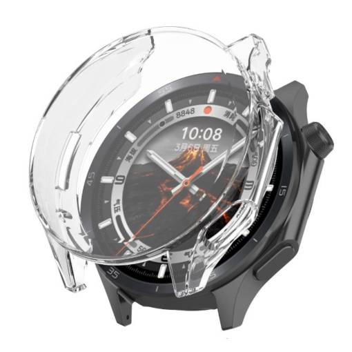 Foto - Silikónový kryt pre Oppo Watch X2 a OnePlus Watch 3 - Transparentný