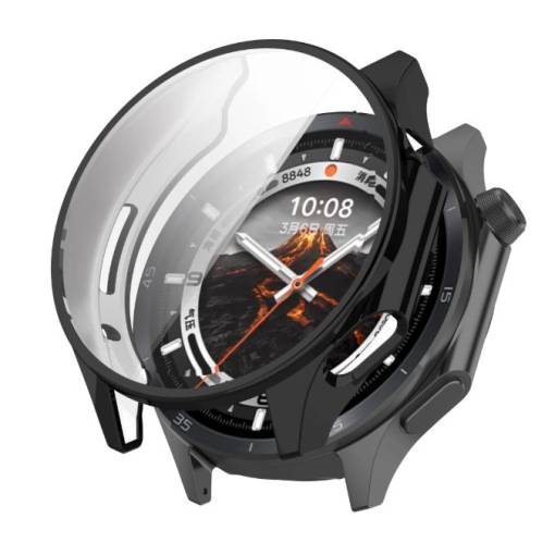 Foto - Silikónový kryt pre Oppo Watch X2 a OnePlus Watch 3 - Čierny