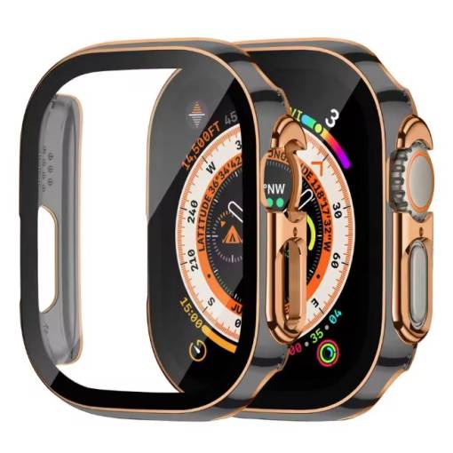 Foto - Ochranný kryt pre Apple Watch Ultra - Zlato čierný, 49 mm
