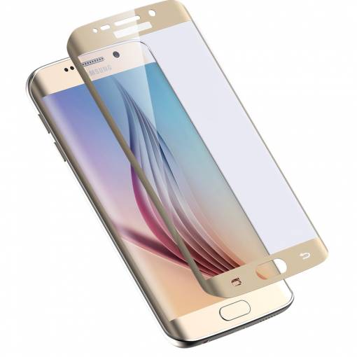 Foto - Ochranné sklo pre Samsung Galaxy S6 edge - zlatý