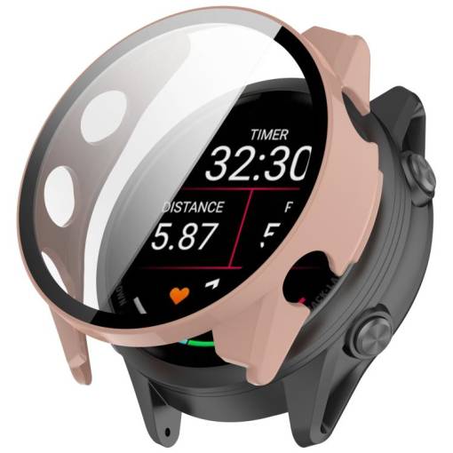 Foto - Ochranný kryt pre Garmin Forerunner 570 - Ružový, 47 mm