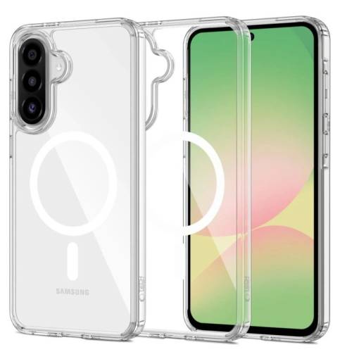 Foto - MagSafe silikonový kryt pre Samsung Galaxy A17 - Priehľadný