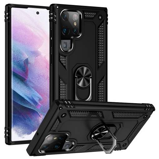 Foto - Armor silikónový kryt pre Samsung Galaxy S22 Ultra 5G - čierny