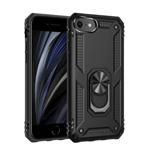 Foto - Armor silikónový kryt pre iPhone SE 2022, SE 2020 - čierny
