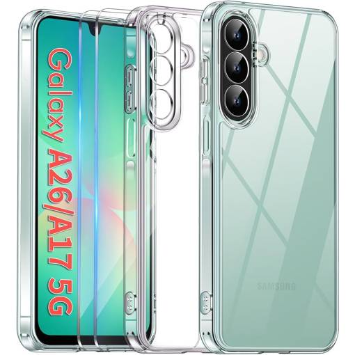 Foto - Silikónový kryt pre Samsung Galaxy A26 5G - Priehľadný