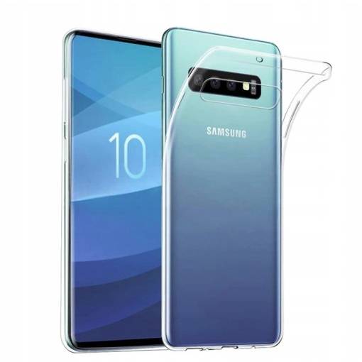 Foto - Silikónový kryt pre Samsung Galaxy S10 - Priehľadný