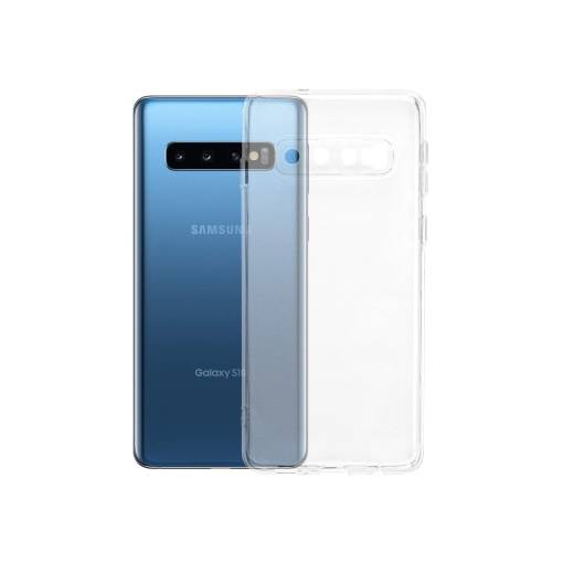 Foto - Silikónový kryt pre Samsung Galaxy S10 - Priehľadný
