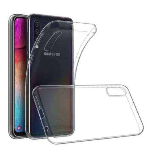 Foto - Silikónový kryt pre Samsung Galaxy A70, A70S - Priehľadný