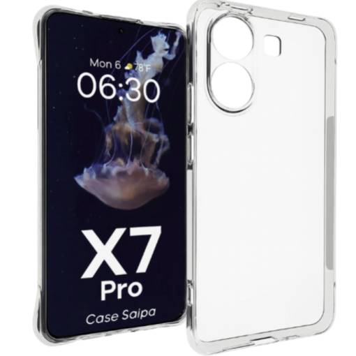 Foto - Silikónový kryt pre Xiaomi POCO X7 Pro - Priehľadný