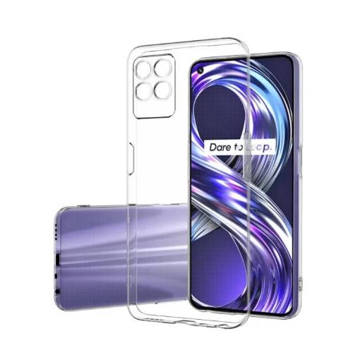 Foto - Silikónový kryt pre Realme 8i - Priehľadný