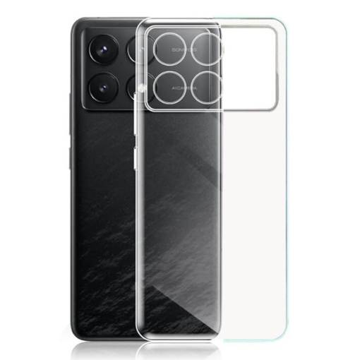 Foto - Silikónový kryt pre Xiaomi POCO X6 Pro 5G - Priehľadný