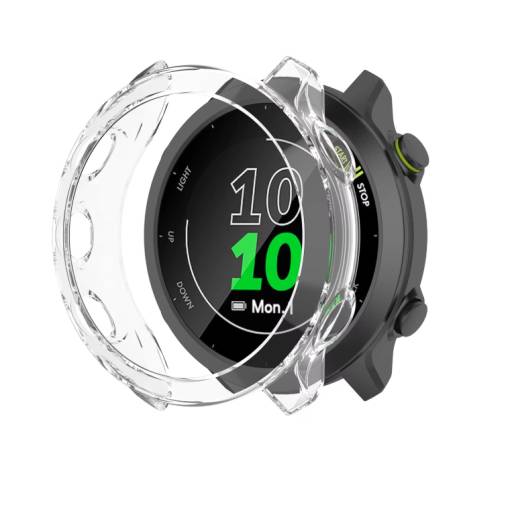 Foto - Silikónový rámček pre Garmin Forerunner 55 - Transparentný