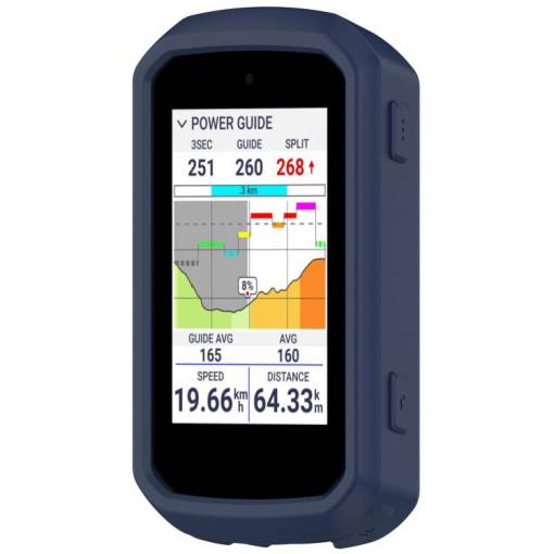 Foto - Silikónový kryt pre Garmin Edge 550, 850 - Modrý