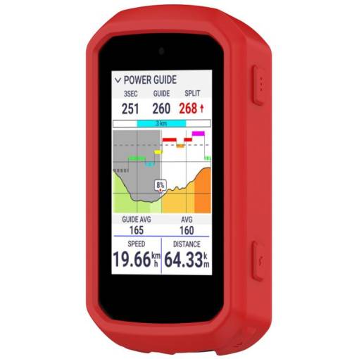 Foto - Silikónový kryt pre Garmin Edge 550, 850 - Červený