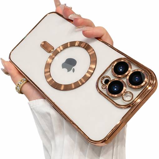 Foto - MagSafe silikónový kryt pre iPhone 12 - Mätový, metalický