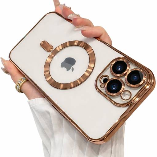 Foto - MagSafe silikónový kryt pre iPhone 12 - Mätový, metalický