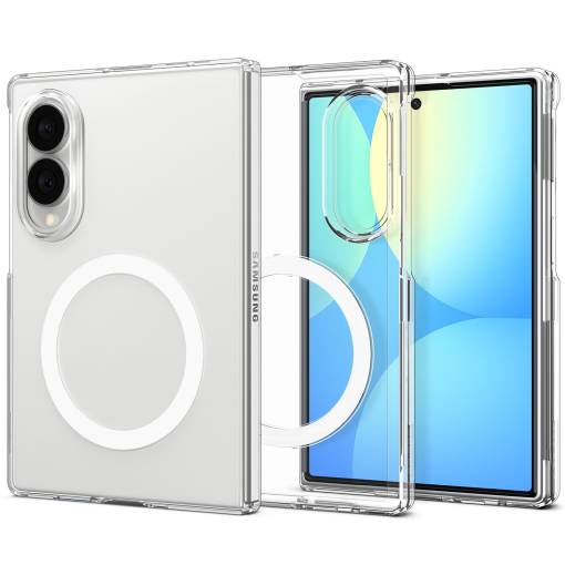 Foto - MagSafe silikónový kryt pre Samsung Galaxy Z Fold 8 - Priehľadný