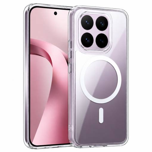 Foto - MagSafe silikónový kryt pre Xiaomi 17 - Priehľadný