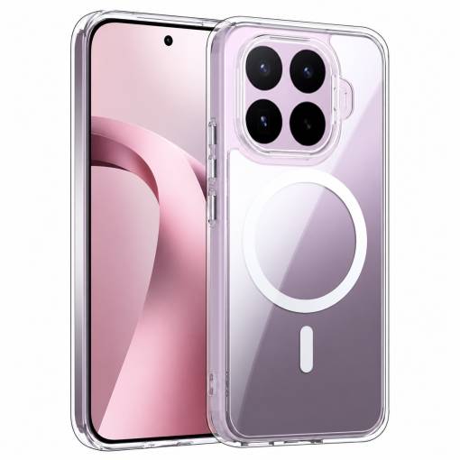 Foto - MagSafe silikónový kryt pre Xiaomi 17T - Priehľadný