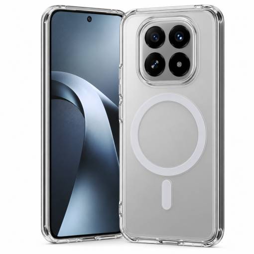 Foto - MagSafe silikónový kryt pre Xiaomi Redmi Note 15 5G - Priehľadný