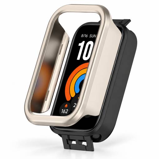 Foto - Ochranný rámeček pro Xiaomi Smart Band 11 Active - Titanově stříbrný