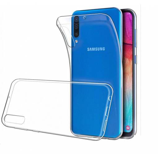 Foto - Silikónový kryt pre Samsung Galaxy A50 - Priehľadný