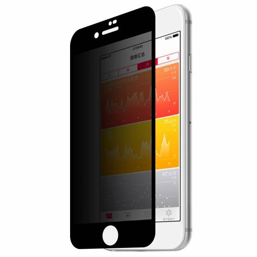 Foto - 3D tvrzené sklo pro iPhone 7 Plus/ 8 Plus (bezpečnostní) - černá