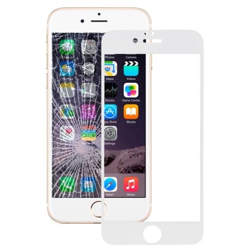 Foto - 3D tvrdené sklo pre iPhone 6 a 6S - Biele