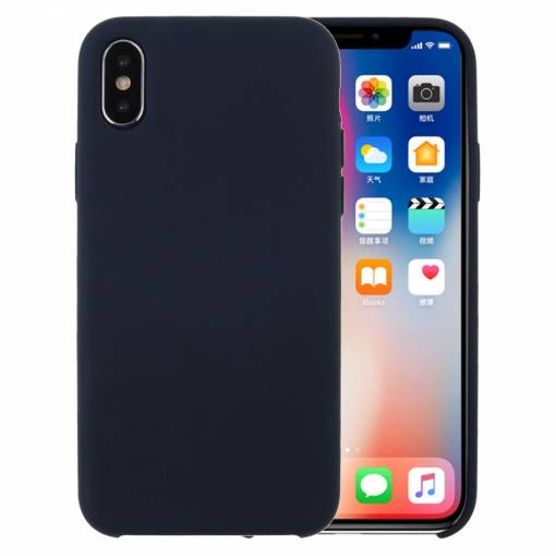 Foto - Liquid kryt na iPhone X/XS - Námornícky modrá