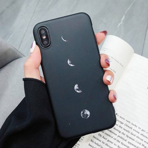 Foto - Kryt Mesačná fáza na iPhone XS Max - Čierna