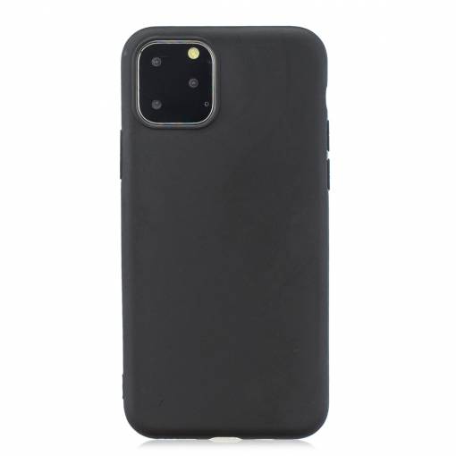 Foto - Matný silikónový obal na iPhone 11 Pro - Čierna