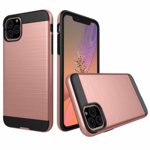 Foto - Odolný kryt na iPhone 11 Pro Max - Ružová brúsená textúra