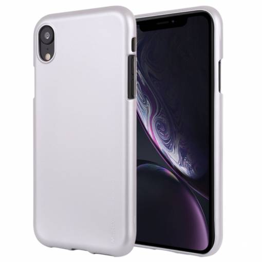 Foto - Mercury Goospery Liquid kryt na iPhone XR - Strieborná
