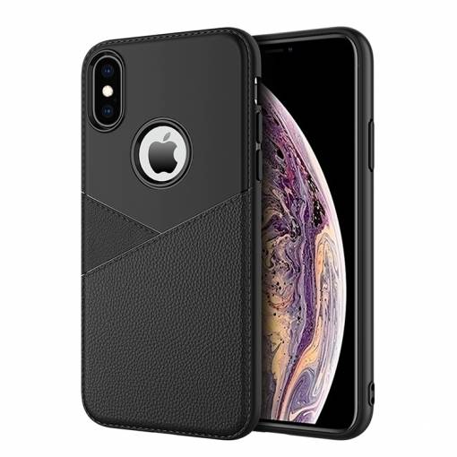 Foto - Tenký silikónový kryt Split na iPhone XR - Čierna