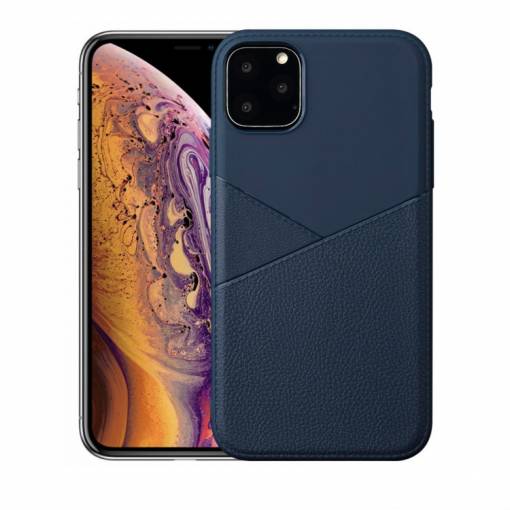 Foto - Tenký silikónový kryt Split na iPhone 11 Pro Max - Tmavomodrá