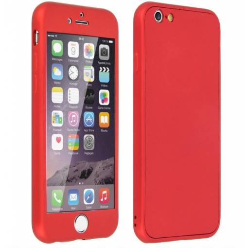 Foto - Silikónový kryt pre iPhone 6 a 6S - Červený