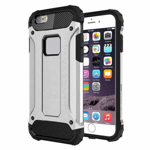 Foto - Armor kryt Defiant na iPhone 6/6S - Strieborná