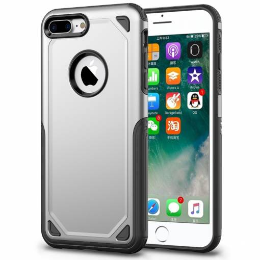 Foto - Odolný kryt Resilient na iPhone 7 Plus/ 8 Plus - Stříbrná
