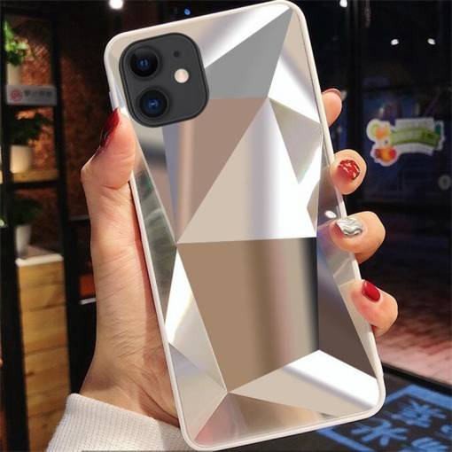 Foto - Kryt Diamond na iPhone 11 - Stříbrná