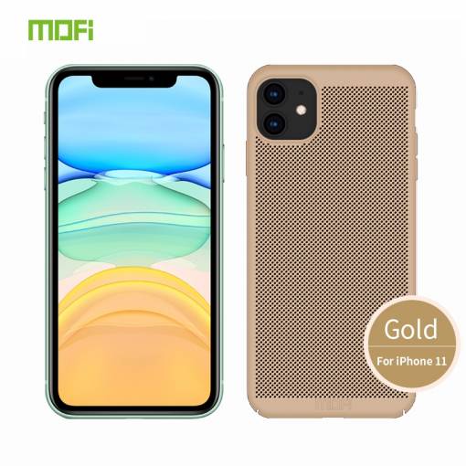 Foto - Děrovaný kryt MOFI na iPhone 11 - Zlatá