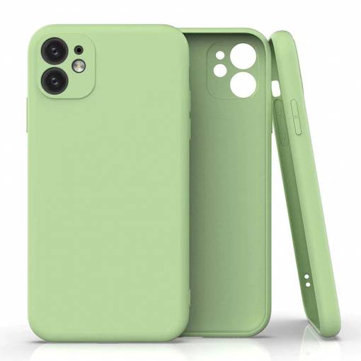 Foto - Silikonový kryt pre iPhone 12 Mini svetlo zelený