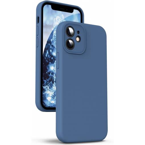 Foto - Silikónový kryt pre iPhone 12 - Modrý