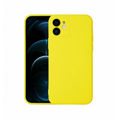 Foto - Silikónový kryt pre iPhone 12 - Žltý