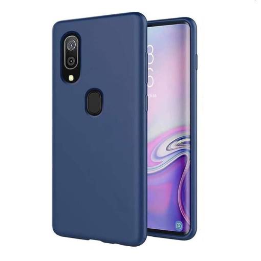 Foto - Silikónový kryt pre Samsung Galaxy A40 - Modrý