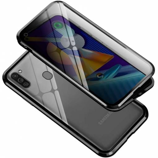 Foto - Magnetický kryt pre Samsung M11 čierný